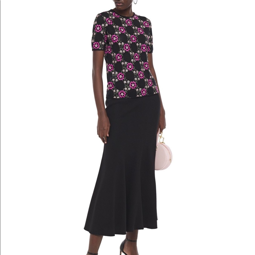 Giambattista Valli Fluted crepe midi skirt - Picture 2 of 8